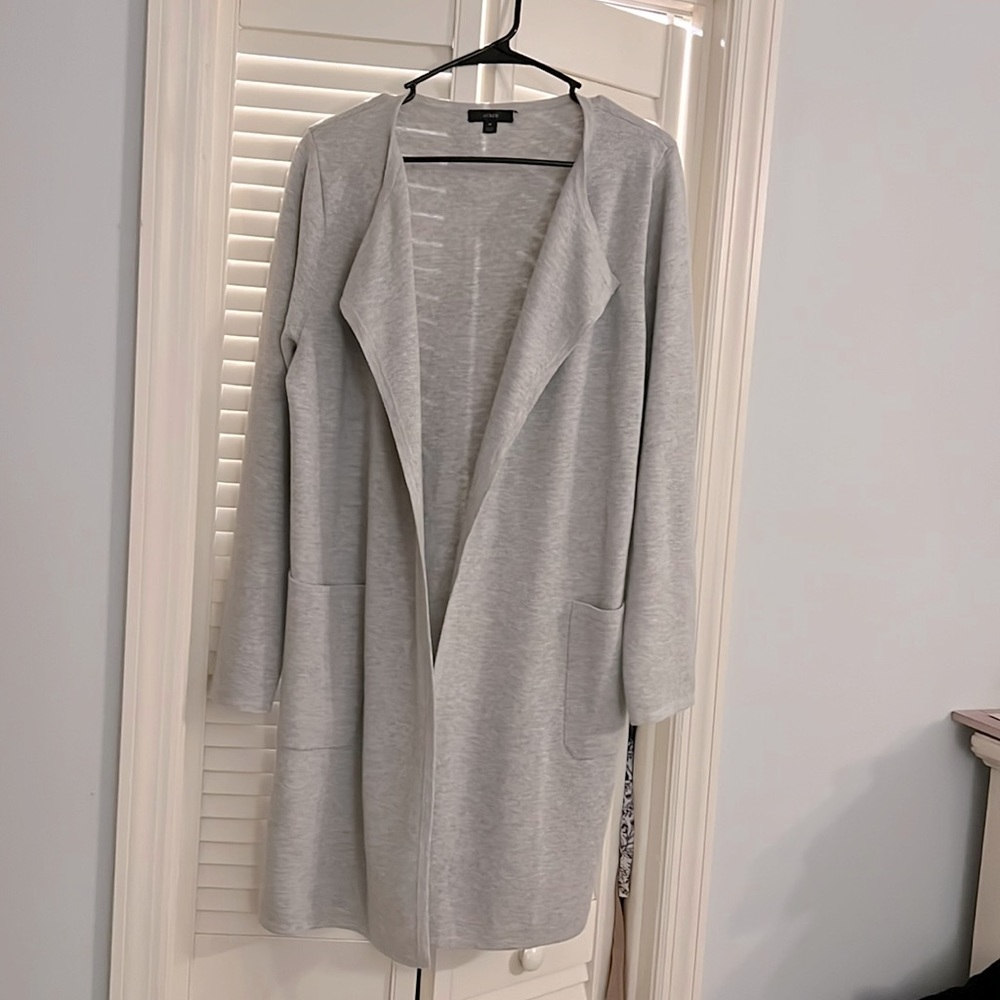 J. Crew Juliette collarless sweater -blazer